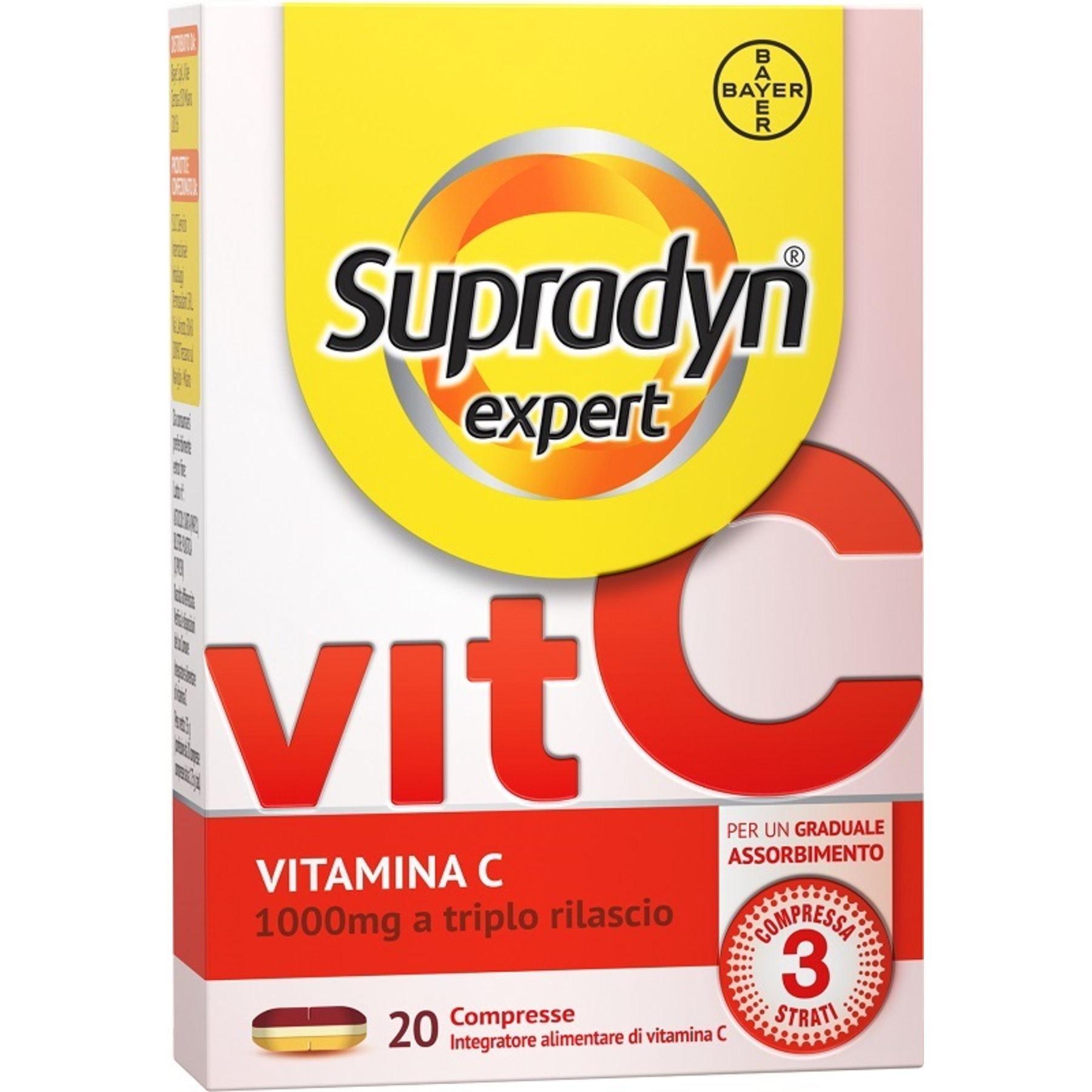 Supradyn Expert Vitamina C 1000mg Integratore Immunitario, Assorbimento Graduale