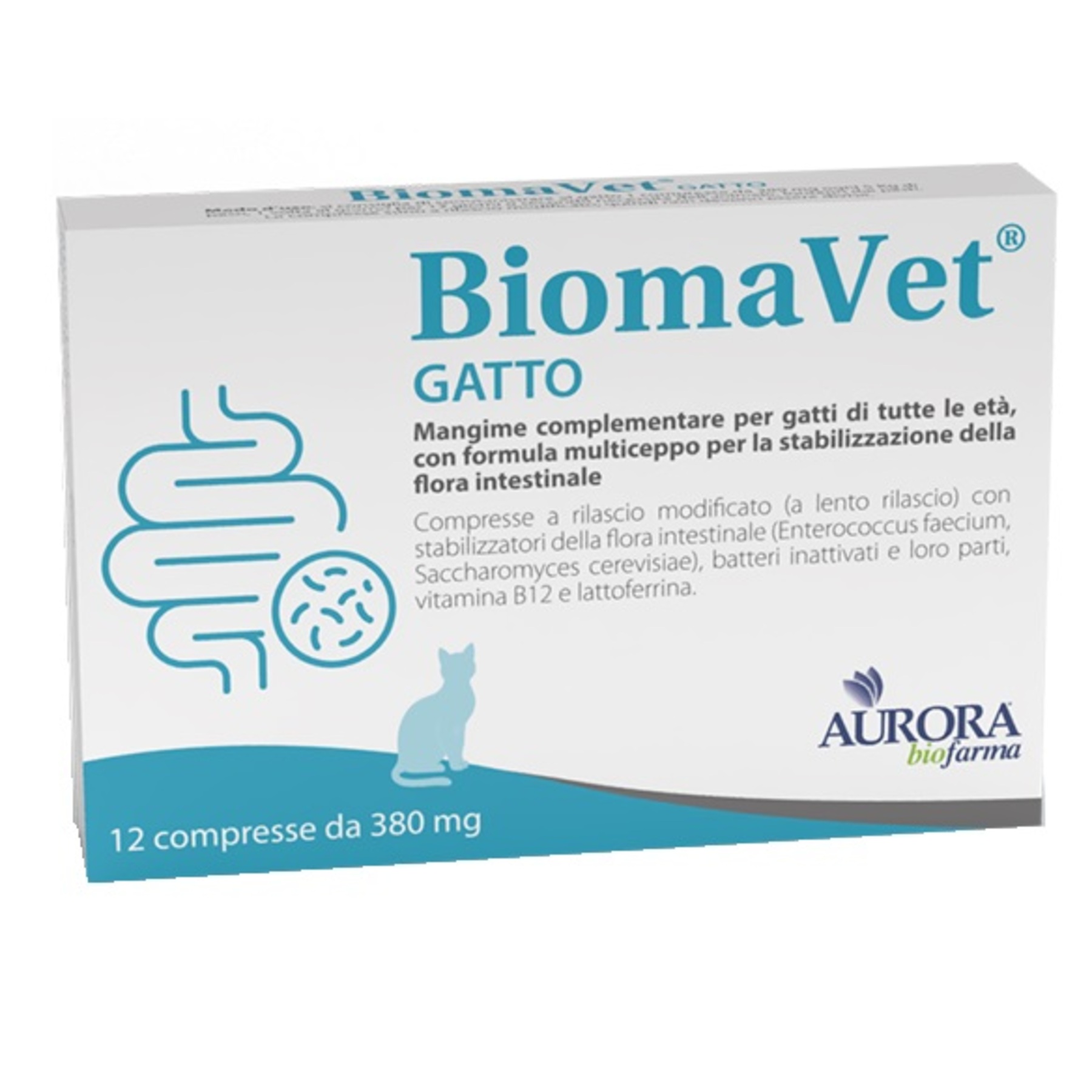 Biomavet gatto 380mg 12 compresse img