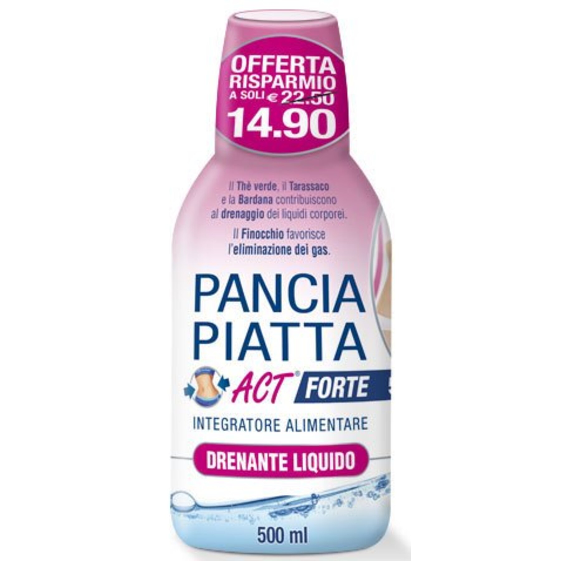 Linea Act Pancia Piatta ACT Forte Drenante Liquido Integratore
