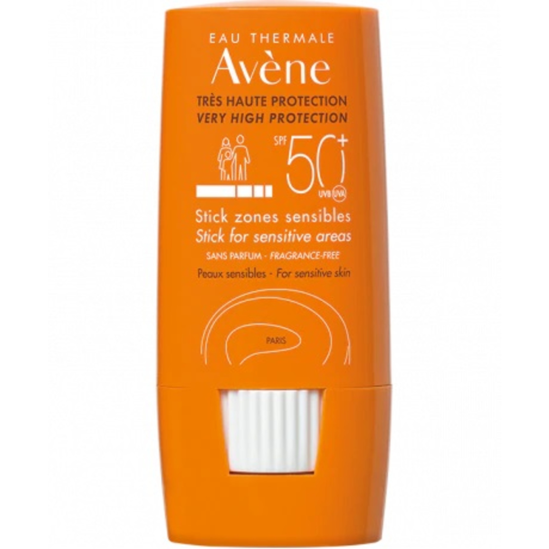 Eau Thermale Av&egrave;ne Stick Solare per Pelle Sensibile SPF50+, 8g