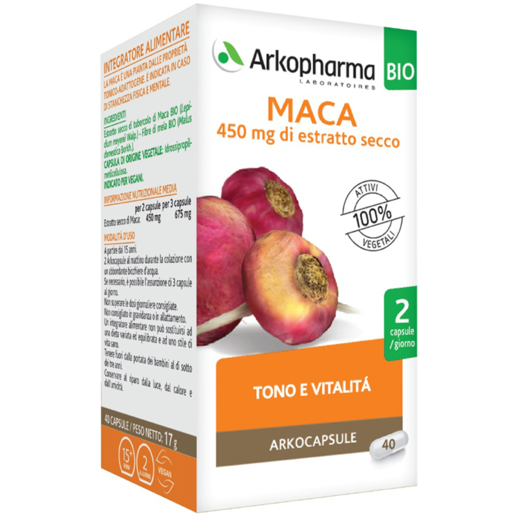 Arkocapsule maca bio 40 capsule