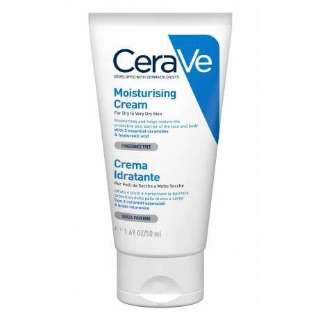 CeraVe Crema Corpo Idratante per Pelle Estremamente Secca, 50ml