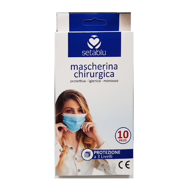 Mascherine Chirurgiche Facciali 10 Pz