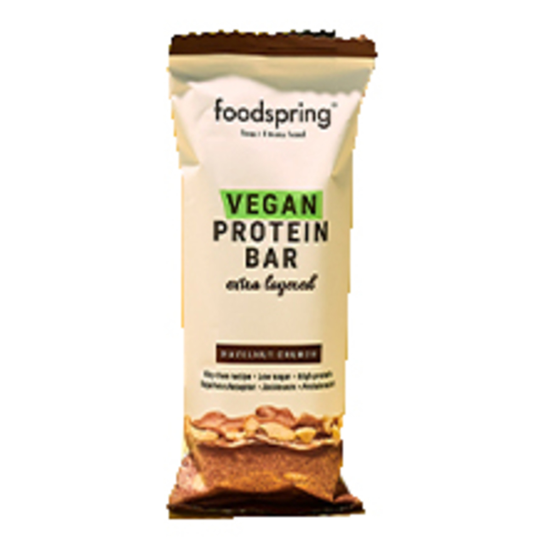 Foodspring Vegan Protein Bar Barretta proteica multistrato vegana con