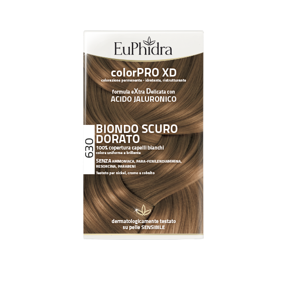 Euphidra Colorpro Xd Tinta Per Capelli Biondo Scuro Dorato 630 Kit Completo