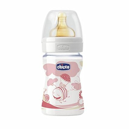 1 PZ Chicco Rosa Bisfenolo A Libera Baby Latte Maderno biberon a collo largo 150ml per 0m+ 