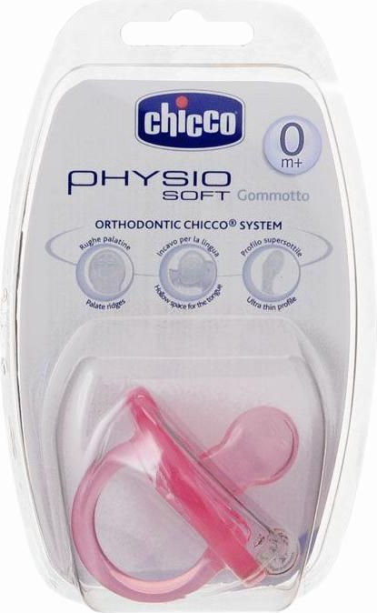 Chicco Physio Soft Gommotto Succhietto In Silicone Rosa 0 Mesi 1 Pz
