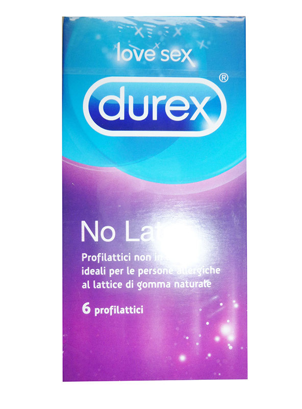 DUREX NO LATEX 6 PROFILATTICI senza lattice