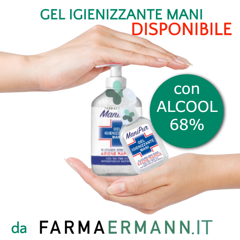 Manipur Gel Igienizzante Mani Con Alcool E Tea Tree Oil 70 Ml