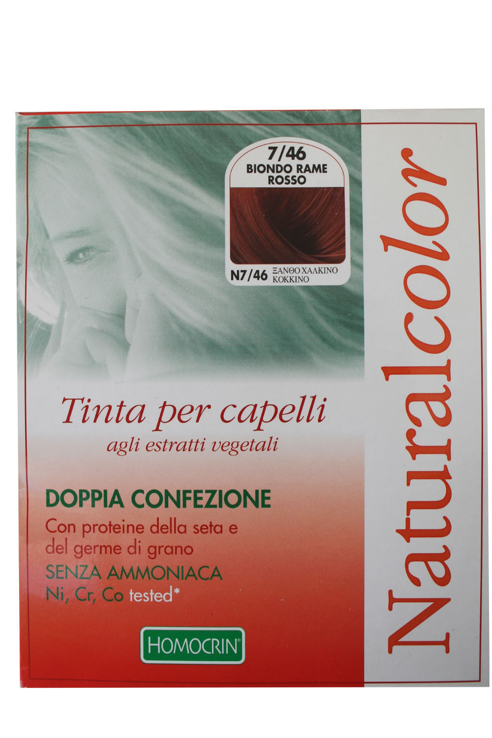 Homocrin Naturalcolor Tinta Biondo Rame Rosso 746 2 Applicazioni