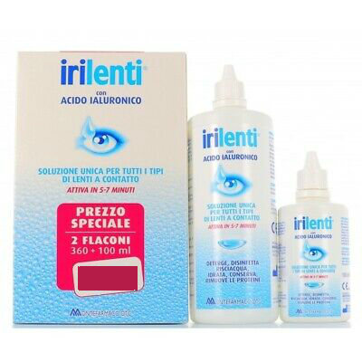 Irilenti Soluzione Unica Per Lenti A Contatto Doppia Confezione 360 Ml 100 Ml