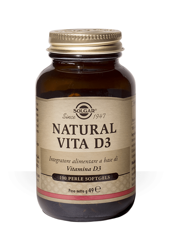 Natural Vita D3 integratore di Vitamina D3 (120 perle softgel)