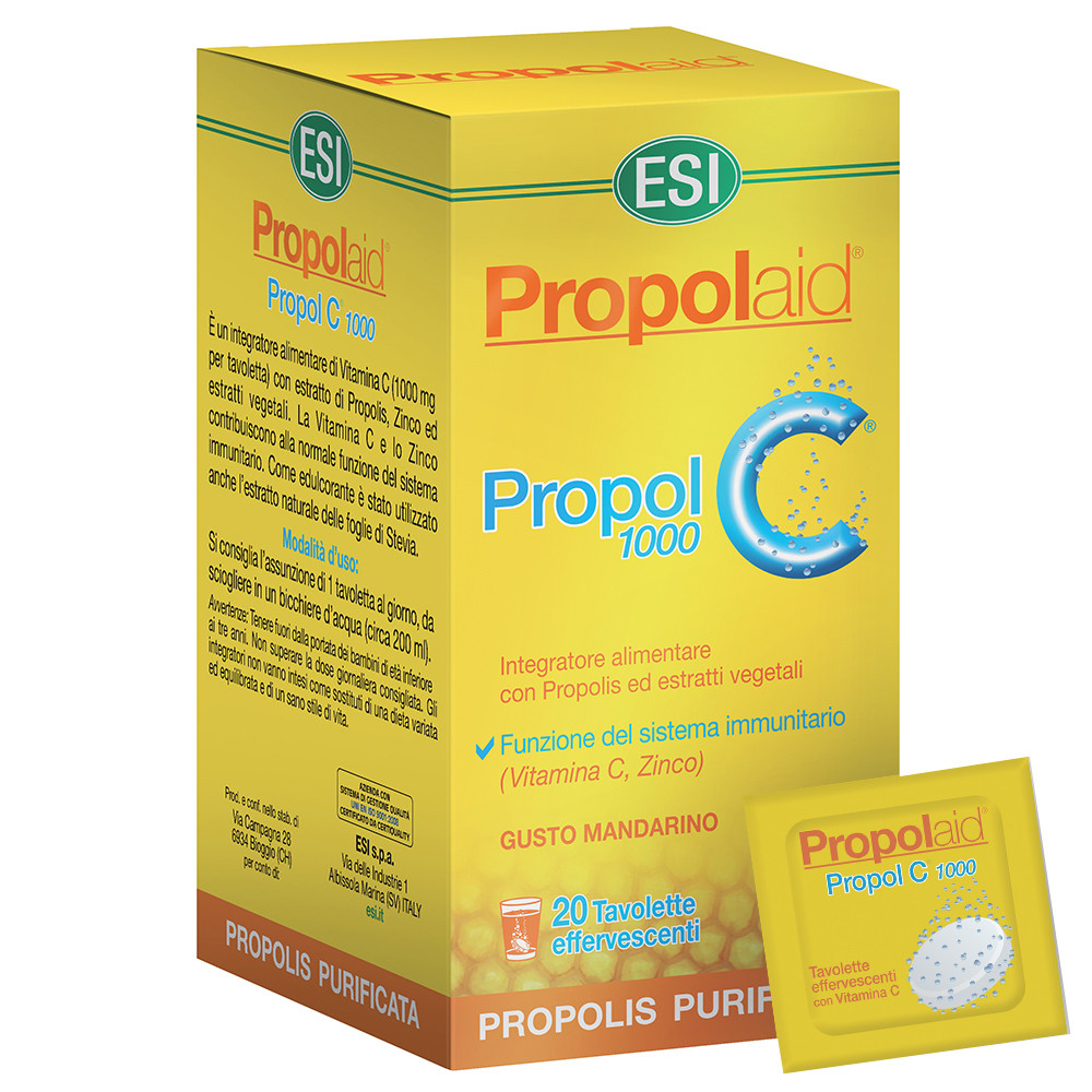 Propolaid Propol C 1000mg Gusto Mandarino 20 Tavolette