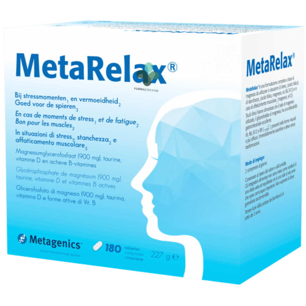MetaRelax contro stress e stanchezza (180 compresse)