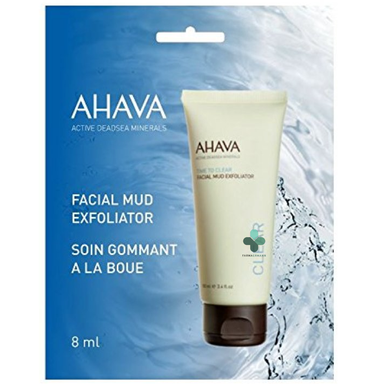 Ahava facial mud exfoliator fango esfoliante viso pocket size (8 ml)