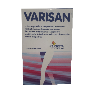Varisan Gambaletto corto a compressione graduata punta aperta