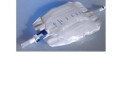 Sacca raccogli urina da gamba per incontinenza in pvc 750 ml rivestita tubo raccordo diritto 30 cm+rubinetto scarico+valvola antireflusso+2 fasce rivestite silicone 10 pezzi