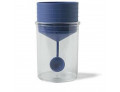 Contenitore pic sterile trasparente per analisi coprologiche+ cucchiaino specimen tappo a vite etichetta autoadesiva