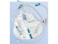 Catetere in silicone scanalato profilcath preconnesso ch16 lunghezza 40cm + sacca di drenaggio da 2000ml graduata con tubo di scarico elastico e chiusura a morsetto