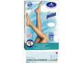 Sauber autoreggente open toe maglia liscia 140 den colore neutro beige taglia 4 linea classica