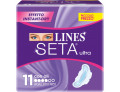 Lines seta ultra assorbenti con ali 11 pezzi