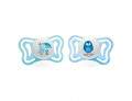 Chicco succhietto light boy silicone 2-6 mesi 2 pezzi