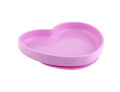 Chicco piatto cuore ventosa silicone rosa