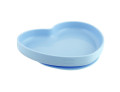 Chicco piatto cuore ventosa silicone blu