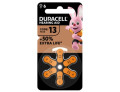 Duracell easy tab 13 arancio batteria per apparecchio acustico 6 pezzi