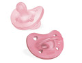 Chicco gommotto silicone rosa 6-16 mesi 2 pezzi