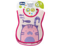 Chicco bavagline 6m+ rosa 2 pezzi