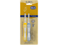 Chicco spazzolino 6-36 mesi+doppio azzurro-giallo