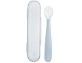 Chicco cucchiaio silicone con case grigio 6 mesi+