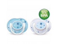 Avent Succhietti azzurri in silicone da 3 a 6 mesi (2 pz)