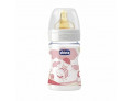Chicco Biberon neonati 0+ mesi apina rosa (150 ml)