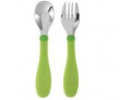 Chicco Posatine acciaio inox da 18+ mesi (1 forchettina + 1 cucchiaino)