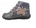 Primigi Nature Shoes Scarponcino bambina colore argento con inserto fiorellini numero 19