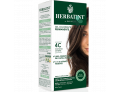 HerbaTint gel colorante permanente capelli 4C castano cenere (kit completo)