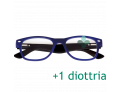 CorpOOtto Pc Vision Occhiali per lettura unisex colore blu +1,00 + astuccio in pelle