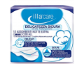 IllaCare assorbenti notte Extra con ali in puro cotone (12 pz)
