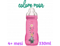 Mam Easy Active biberon flusso rapido 4+ mesi colore rosa (330 ml)