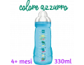 Mam Easy Active biberon flusso rapido 4+ mesi colore azzurro (330 ml)