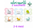 Mam Original succhietti in caucciù naturale 2-6 mesi colori assortiti (2 pz)