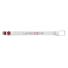 Bracciale da polso lifecode 1.0 basic colore bianco taglia m
