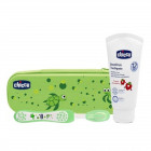 Chicco set dentale verde con fluoro