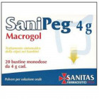 Macrogol polvere per soluzione orale sanipeg 10g 20buste