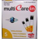 Test trigliceridi multicare in strisce con aspirazione capiillare 5 pezzi