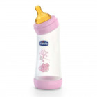 Chicco biberon well being angolato in polipropilene girl da 250 ml normal lattice