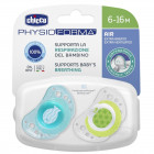 Chicco succhietto air boy in silicone 6-16 mesi 2 pezzi