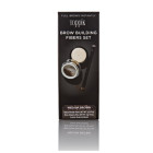 Brow building fiber set med brown castano medio